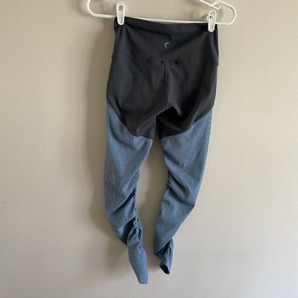 Zyia Active Women 2 Two Tone High Rise Ruched Storm Parallel Luxe Legging - Picture 5 of 9